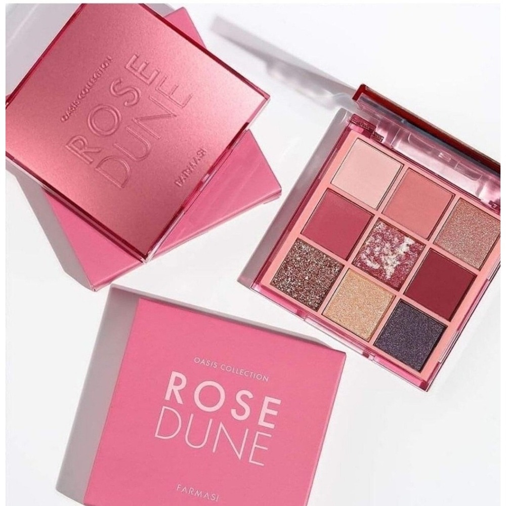 NEW FARMASI MAKEUP ROSE DUNE Collection EYESHADOW PALETTE ❤️🖤 Pink/Rose